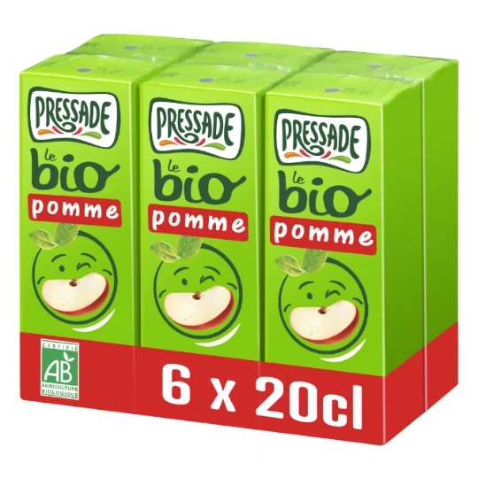 Nectar de pomme bio Pressade 6*20cl 