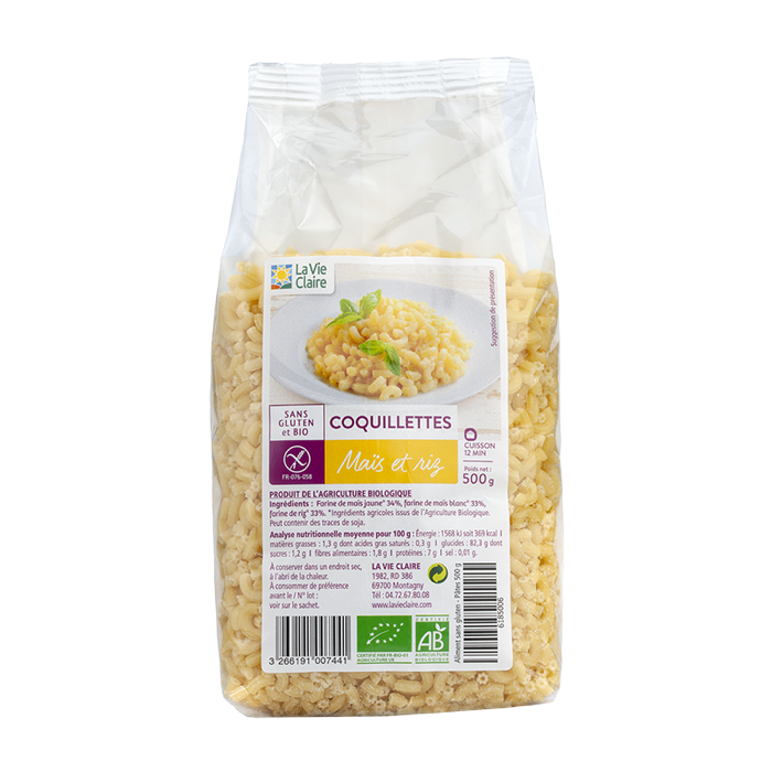 Gluten free rice shells