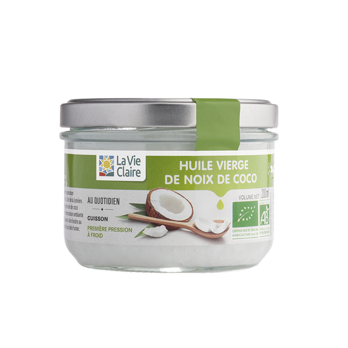 Huile de coco vierge 200ml - La Vie Claire