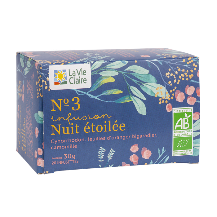 Infusion n°3 nuit étoilée 20 teabags - La Vie Claire