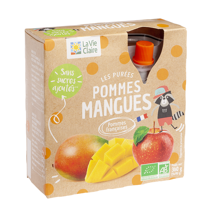 Puree Pom mangue gourde 4x90g