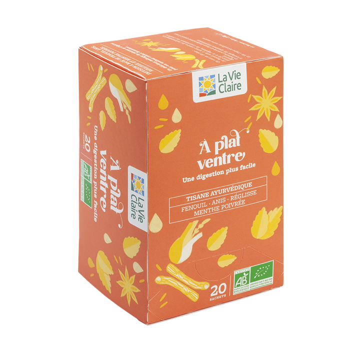 Flat stomach herbal tea 20 teabags - La Vie Claire