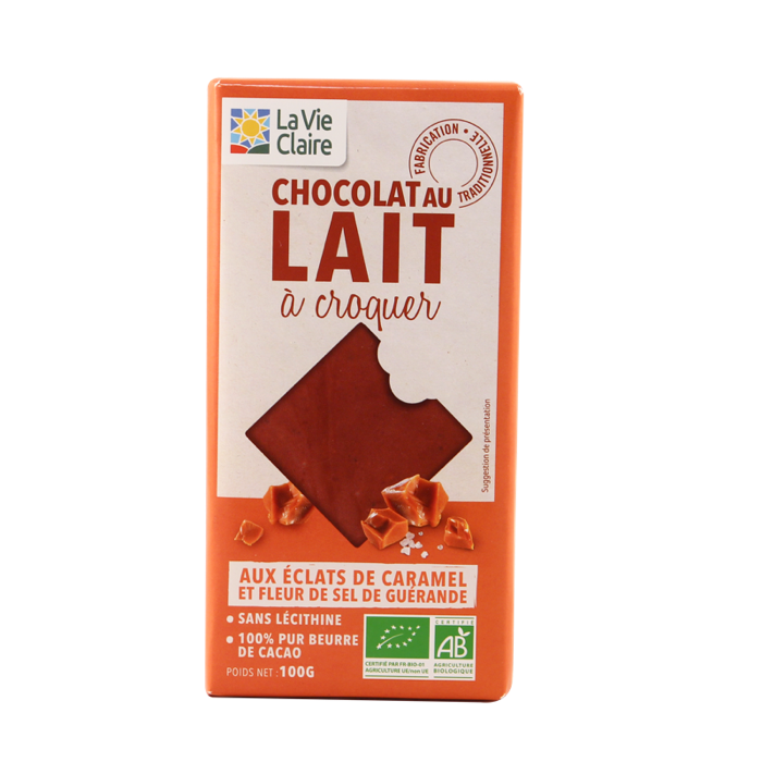 Chocolat lait caramel 41%