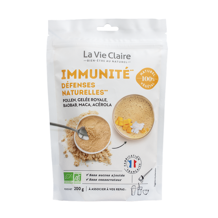 Immunité bio en poudre 200g - défenses naturelles - La Vie Claire