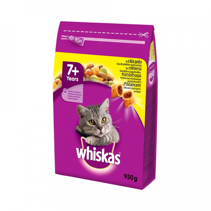 Whiskas Croq 7Ans Chicken 950 g x 1