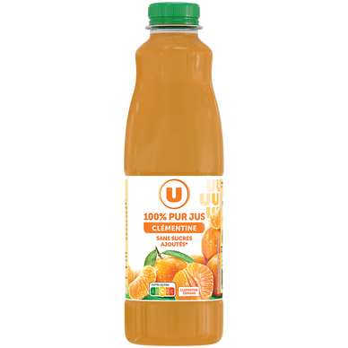 Jus de clémentine 100% pressée U