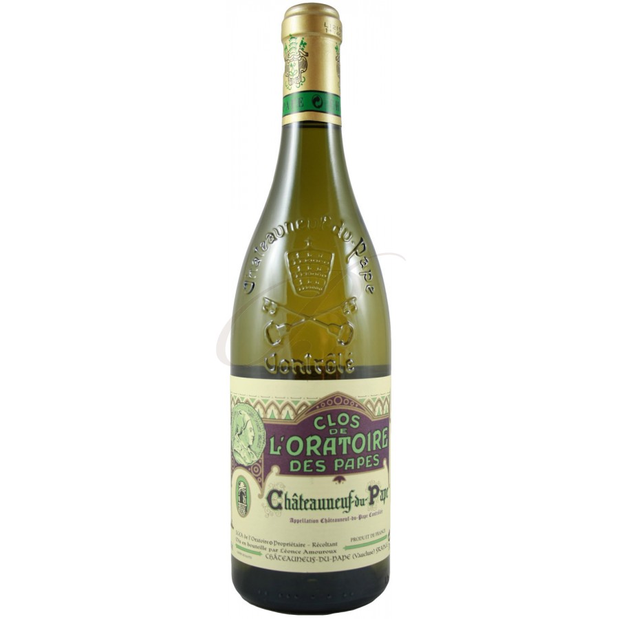 Chateauneuf du pape blanc 2018, clos de l’oratoire des papes, 75cl