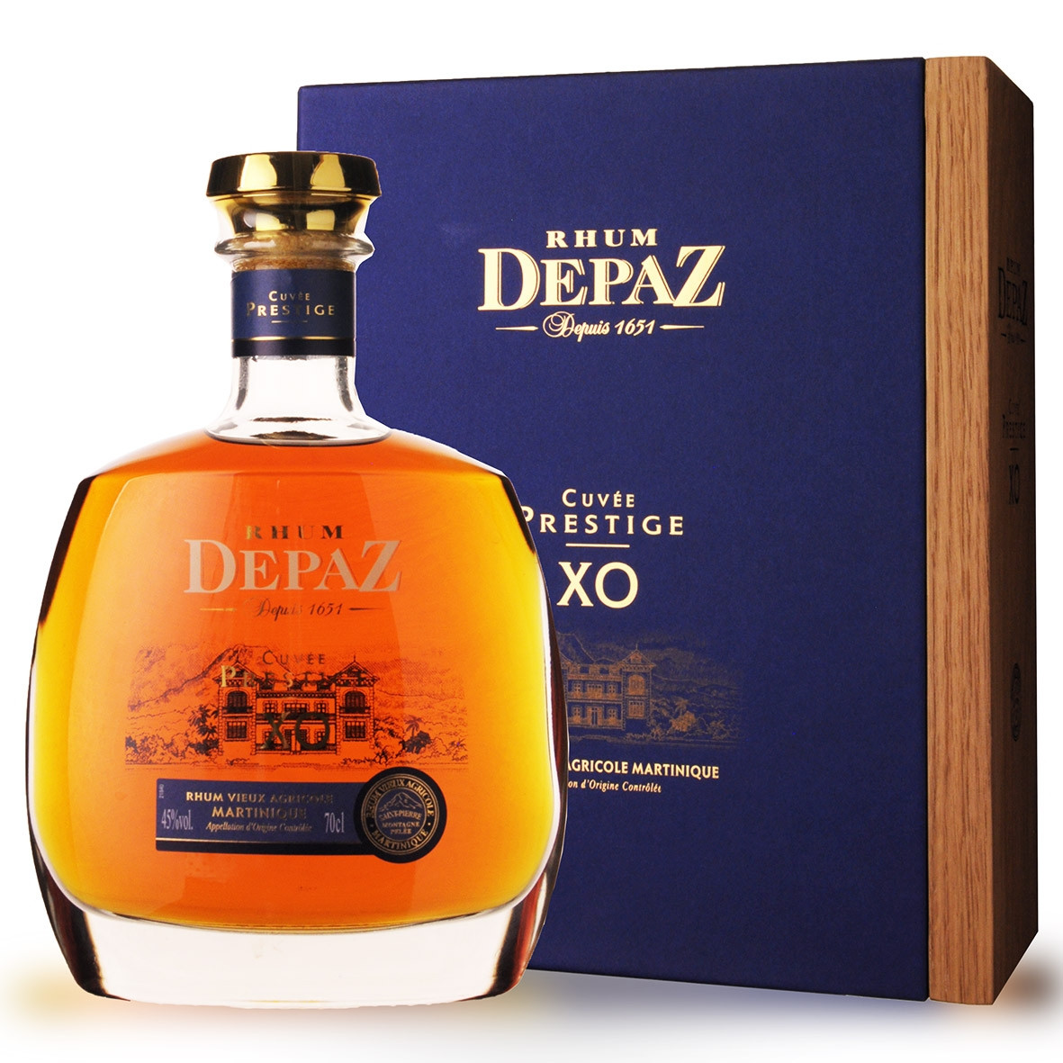 Depaz  rhum agricole cuvee prestige xo 45%, 70cl, martinique