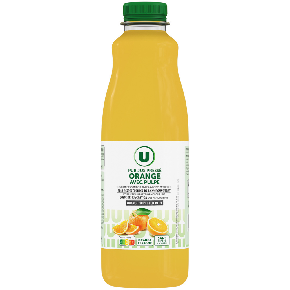 Pur jus d'orange avec pulpe U