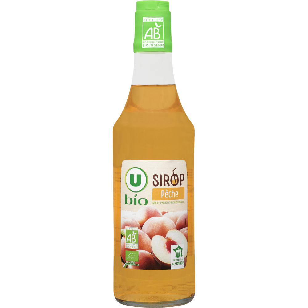Sirop de pêche bio U 