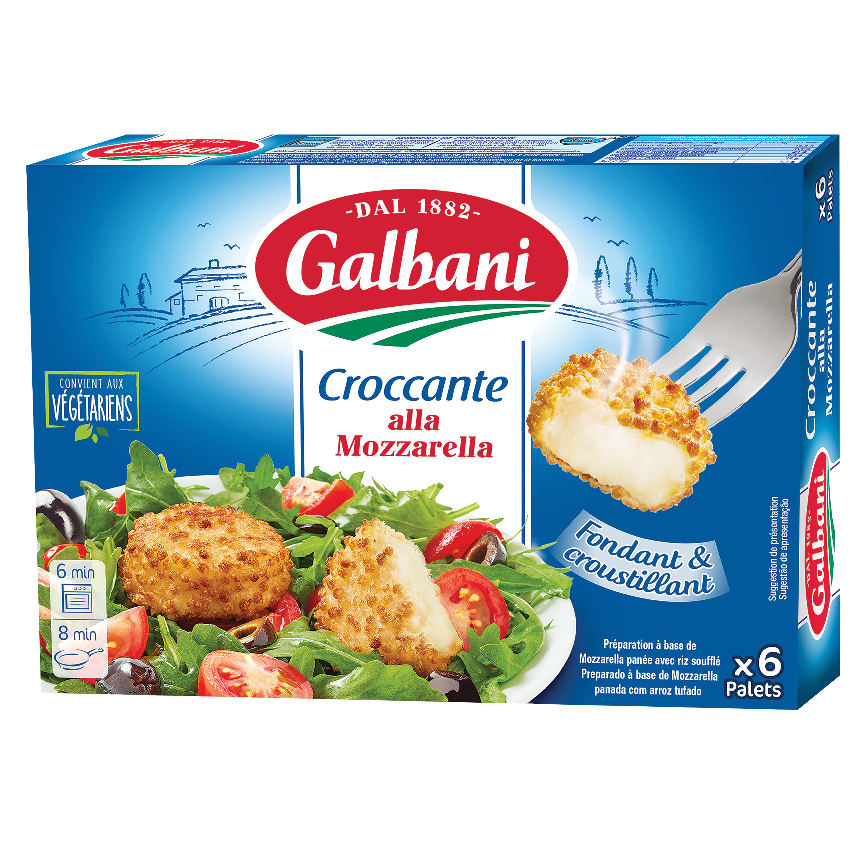 Croquants a la mozzarella Galbani