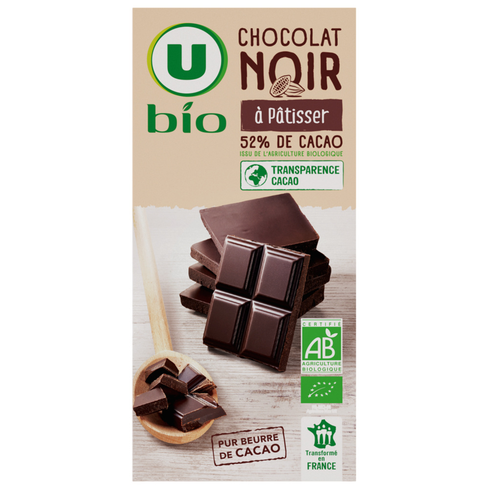 Chocolat noir à patisser Bio