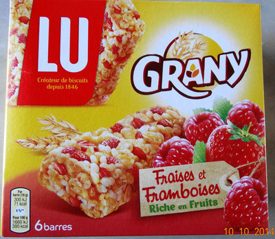 Grany Lu barres céréales aux fruits rouges