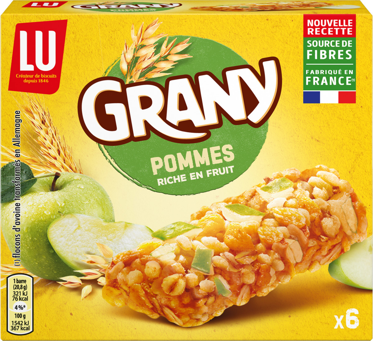 LU Grany barre aux pommes