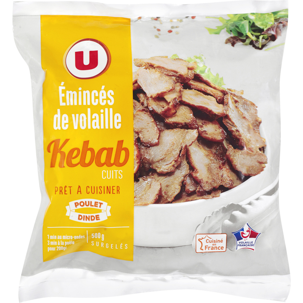 Émincé de volailles façon kebab U