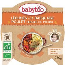 BABYBIO VEGETABLE BASQUAISE CHICKEN - FROM 15 MONTHS