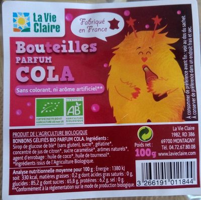 BOUTEILLES COLA 100 G