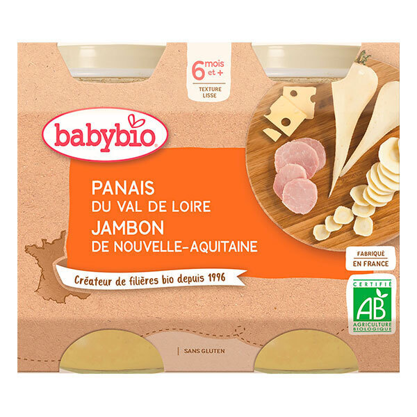 Babybio Pot Panais Jambon Gruyere - Des 6 Mois