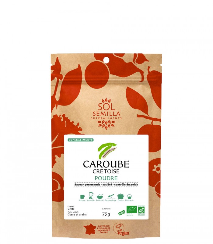 Caroube Cretoise Crue Bio 75g