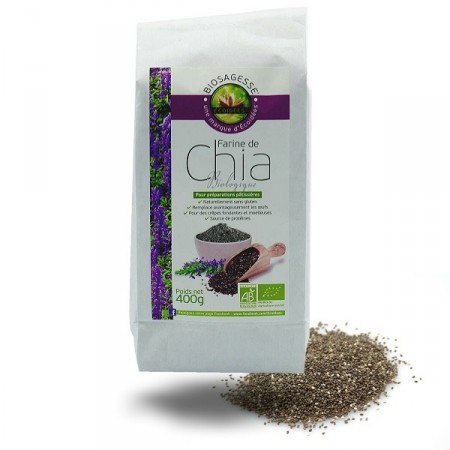 Organic Chia Flour 400g - Ecoidees 