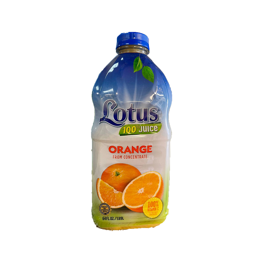 Jus orange lotus plastique 64oz