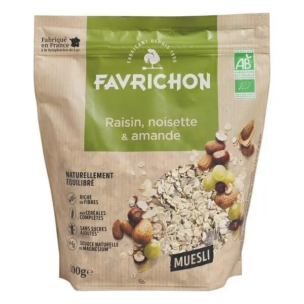 GLUTEN-FREE RAISIN HAZELNUT ALMOND MUESLI