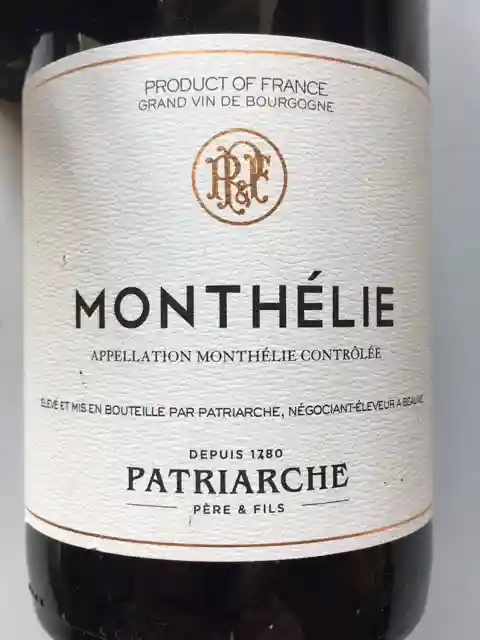 PATRIARCHE MONTHELIE 2019 75 CL