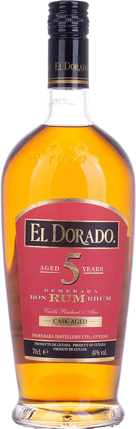 Rhum el dorado cask aged 5 yo 75 cl