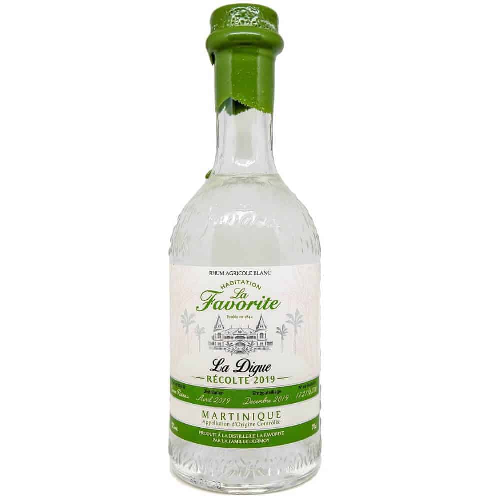 La favorite, rhum agricole martinique, blanc, aoc la digue, 2020, 52%, 70cl