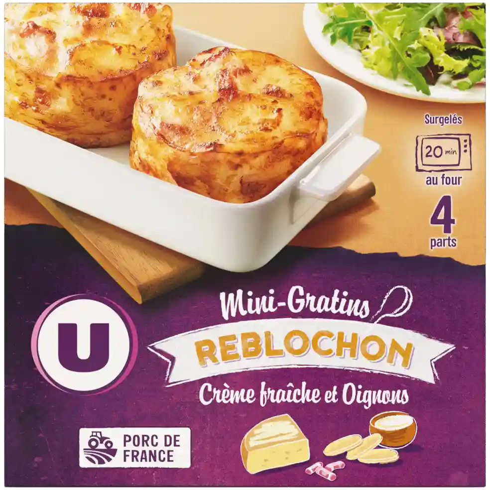 Mini gratin au reblochon et aux lardons U 