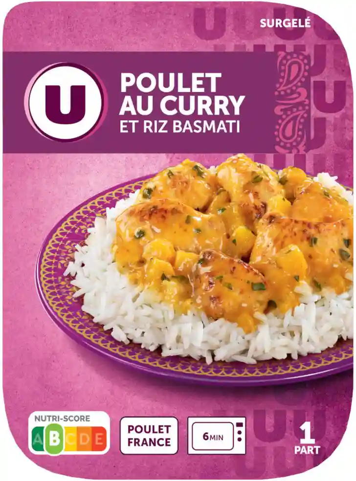 Chicken curry and basmati rice U