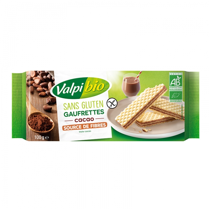 COCOA WAFERS S/GLUTEN VALPIBIO 