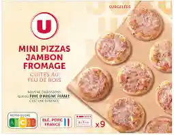 Mini pizza jambon fromage U